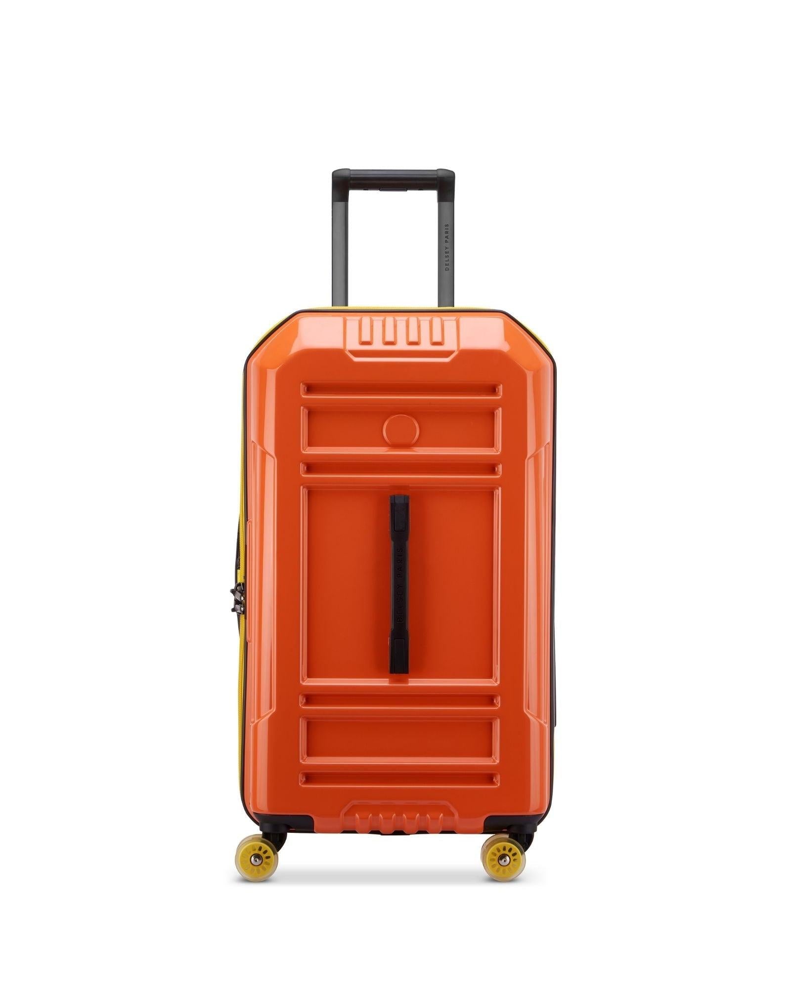 Delsey Rempart 2.0 Expandable Hardside Medium Spinner Suitcase - 73cm - Orange Front Image 3