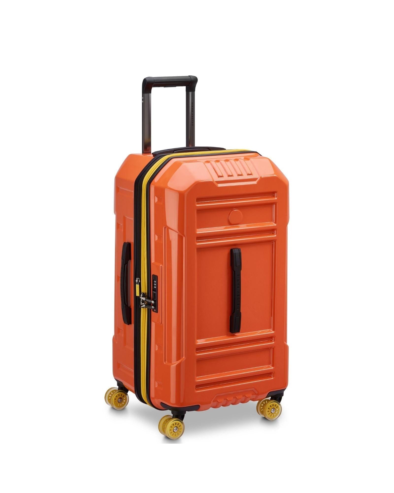 Delsey Rempart 2.0 Expandable Hardside Medium Spinner Suitcase - 73cm - Orange Front Left Image 1