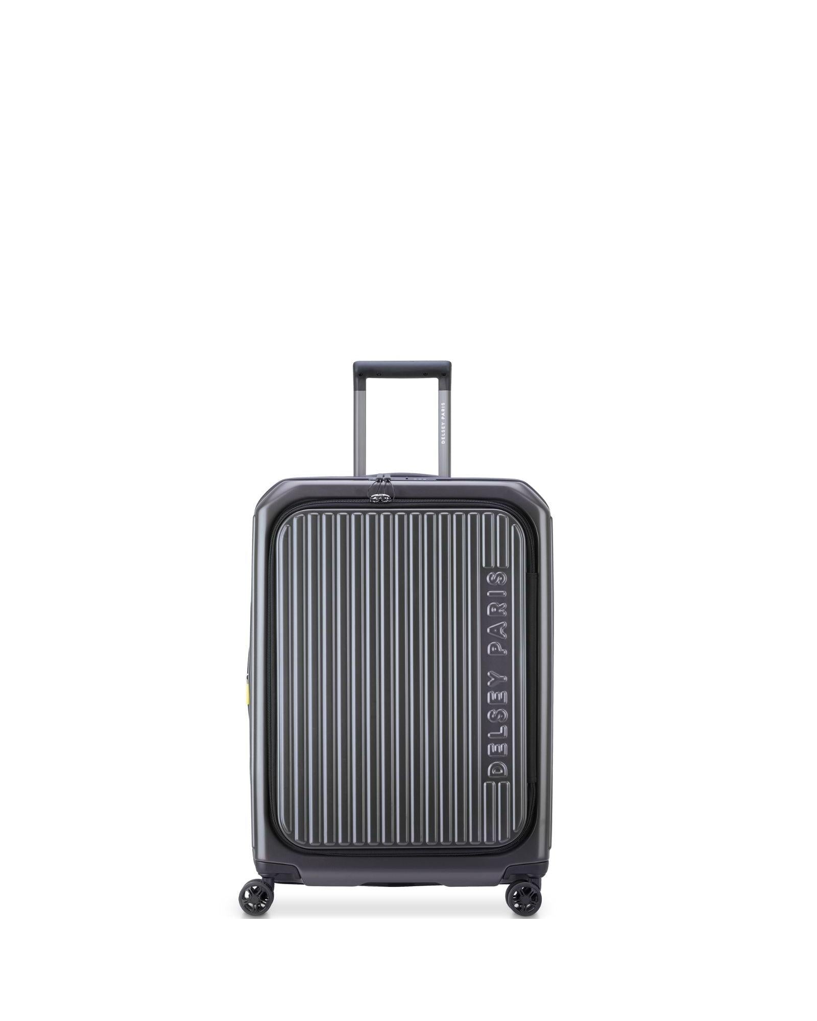 Delsey Securitime Hardside Top Opening Carry-On Spinner Suitcase - 55cm - Anthracite Front Image 3