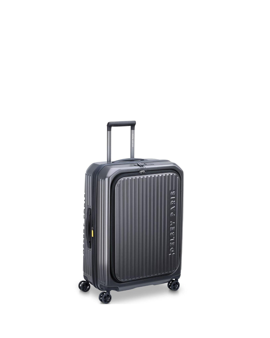 Delsey Securitime Hardside Top Opening Carry-On Spinner Suitcase - 55cm - Anthracite Front Left Image 1
