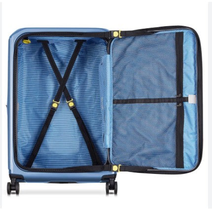 Delsey Securitime Hardside Top Opening Carry-On Spinner Suitcase - 55cm - Lavender Blue Interior Image 7