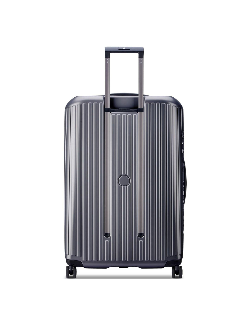 Delsey Securitime Hardside Top Opening Large Spinner Suitcase - 77cm - Anthracite Back Image 4