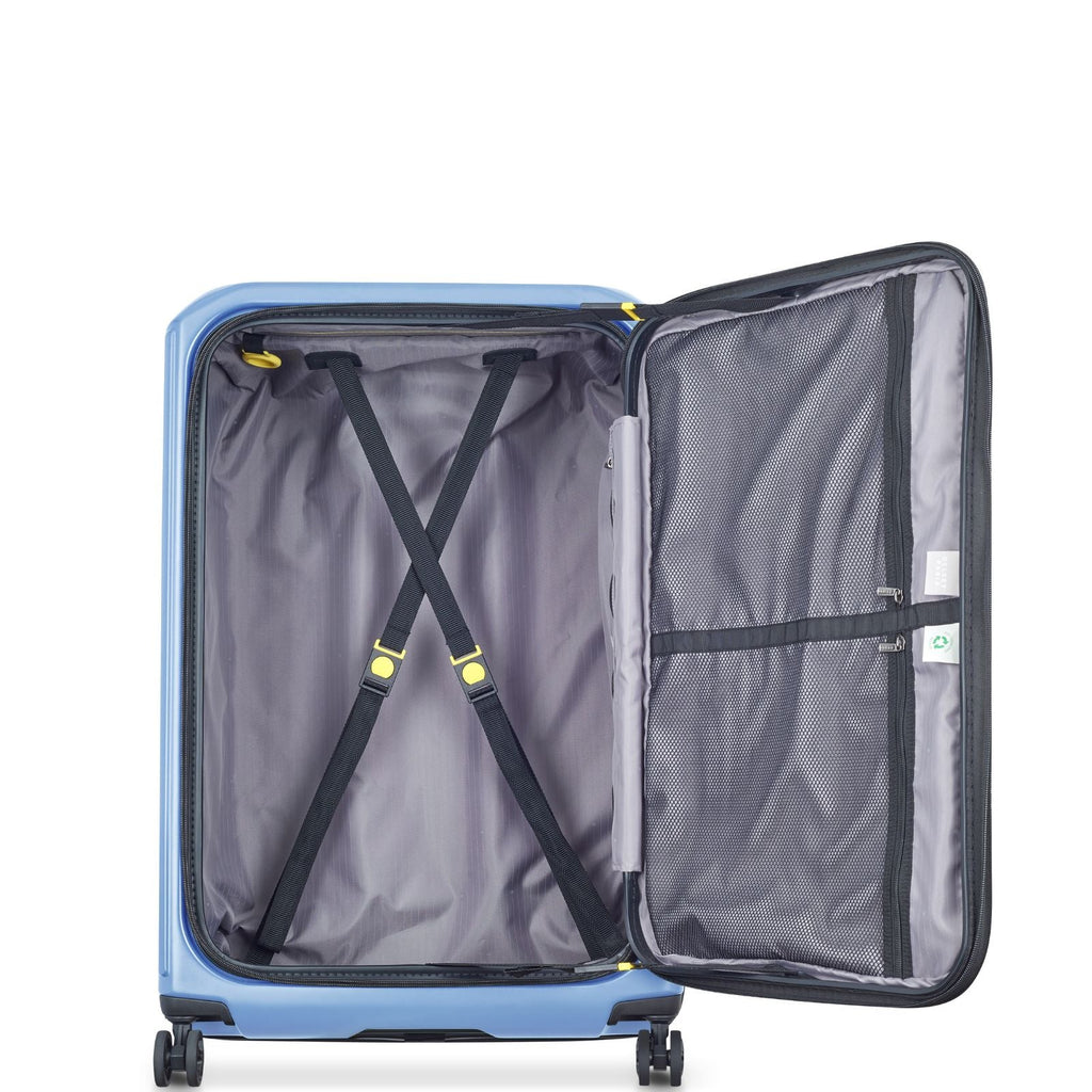 Delsey Securitime Hardside Top Opening Large Spinner Suitcase - 77cm - Lavender Blue
