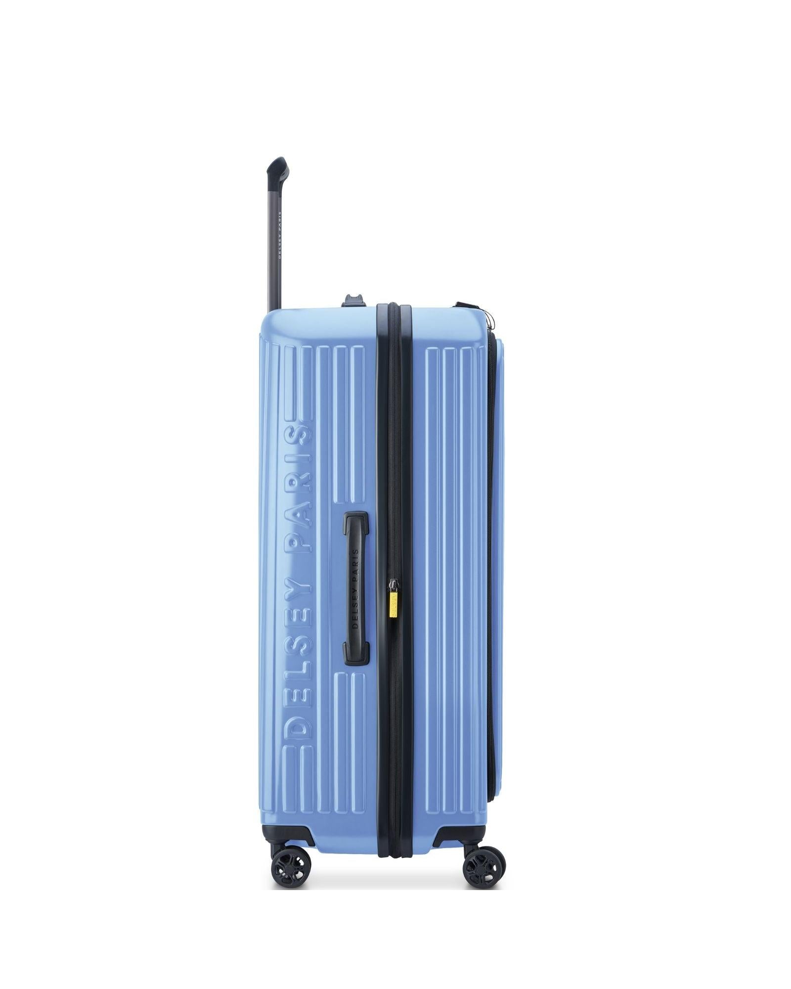 Delsey Securitime Hardside Top Opening Large Spinner Suitcase - 77cm - Lavender Blue Image 6