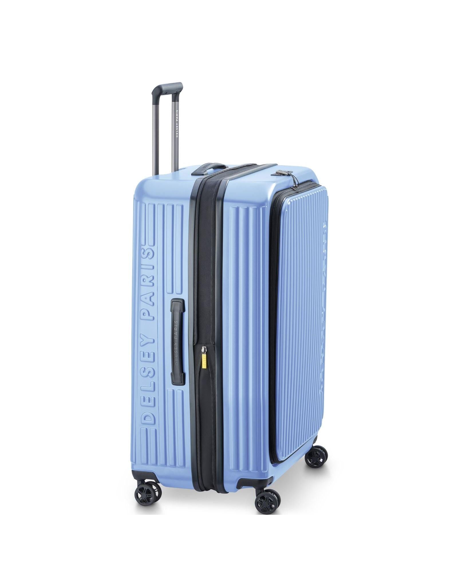 Delsey Securitime Hardside Top Opening Large Spinner Suitcase - 77cm - Lavender Blue Image 7