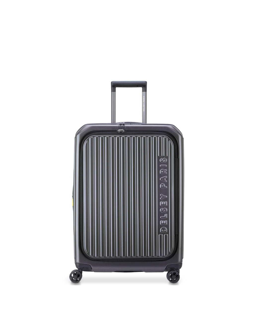 Delsey Securitime Hardside Top Opening Medium Spinner Suitcase - 66cm - Anthracite Front Image 3
