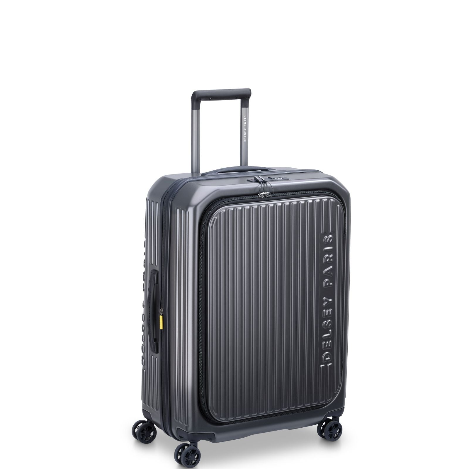 Delsey Securitime Hardside Top Opening Medium Spinner Suitcase - 66cm - Anthracite