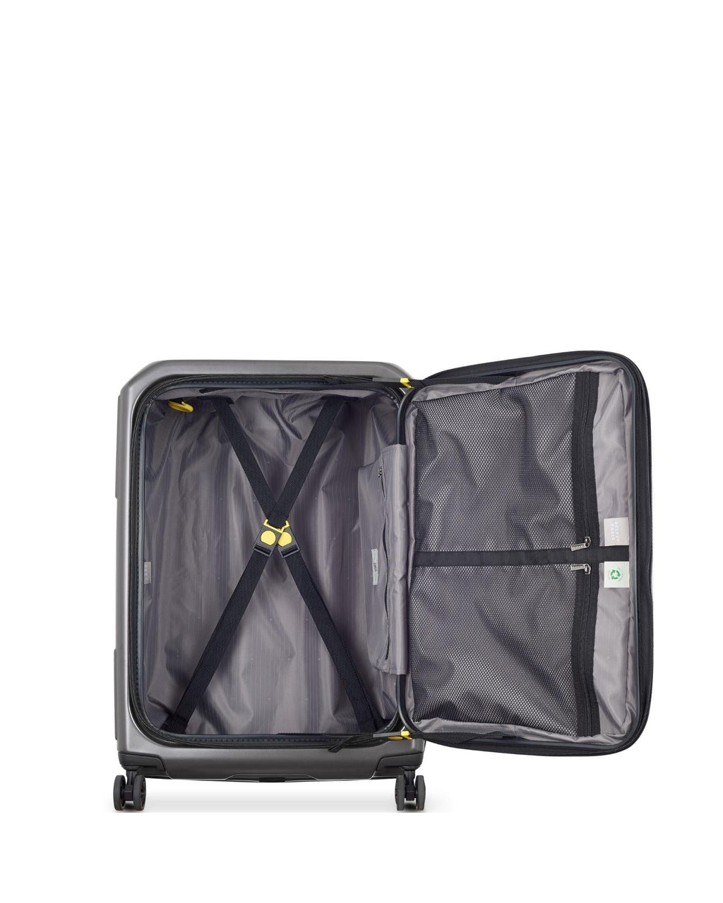 Delsey Securitime Hardside Top Opening Medium Spinner Suitcase - 66cm - Anthracite Interior Image 8