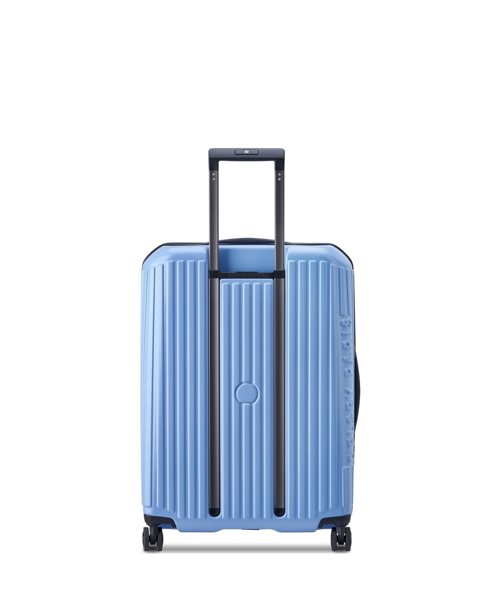 Delsey Securitime Hardside Top Opening Medium Spinner Suitcase - 66cm - Lavender Blue Back Image 4