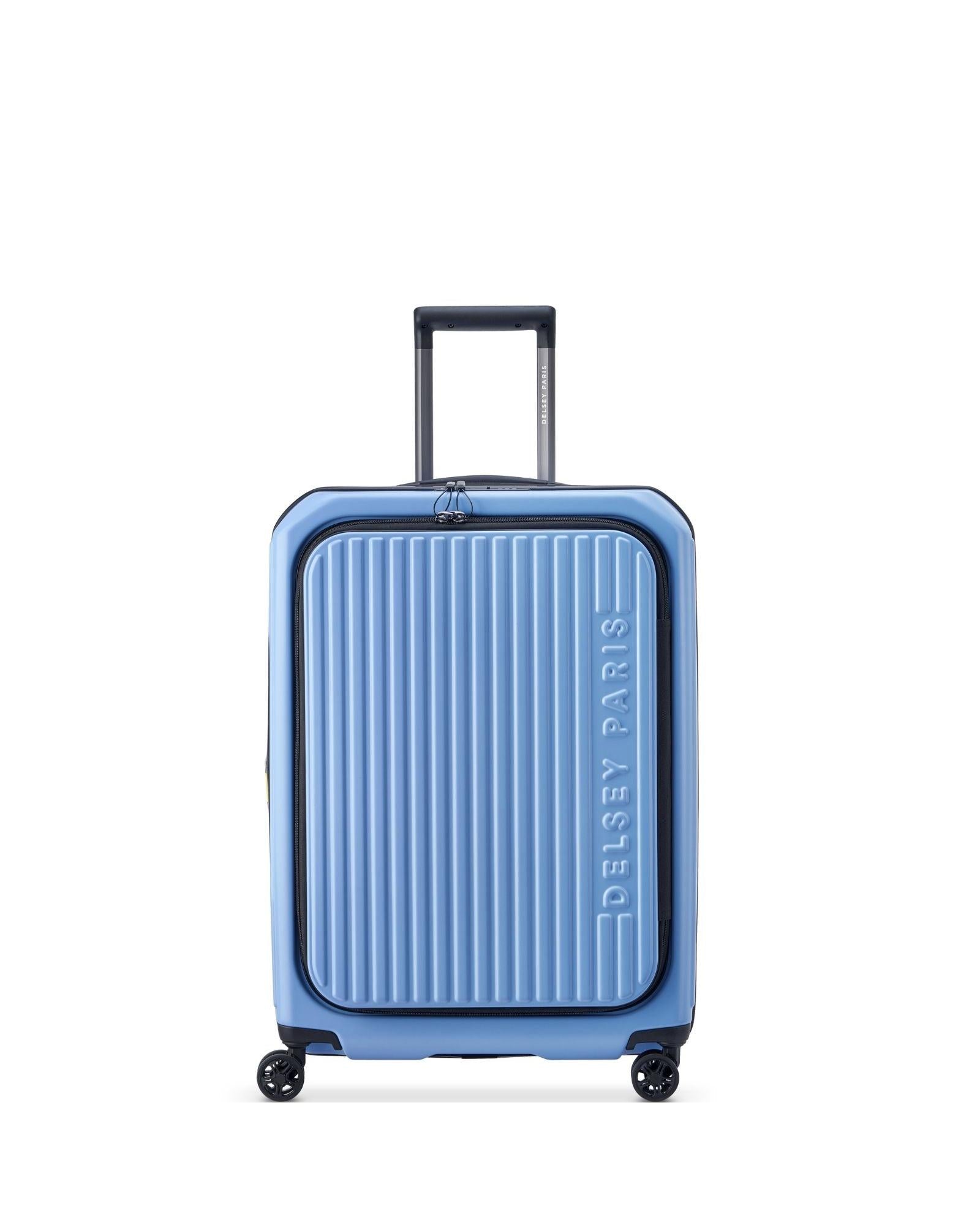 Delsey Securitime Hardside Top Opening Medium Spinner Suitcase - 66cm - Lavender Blue Front Image 3