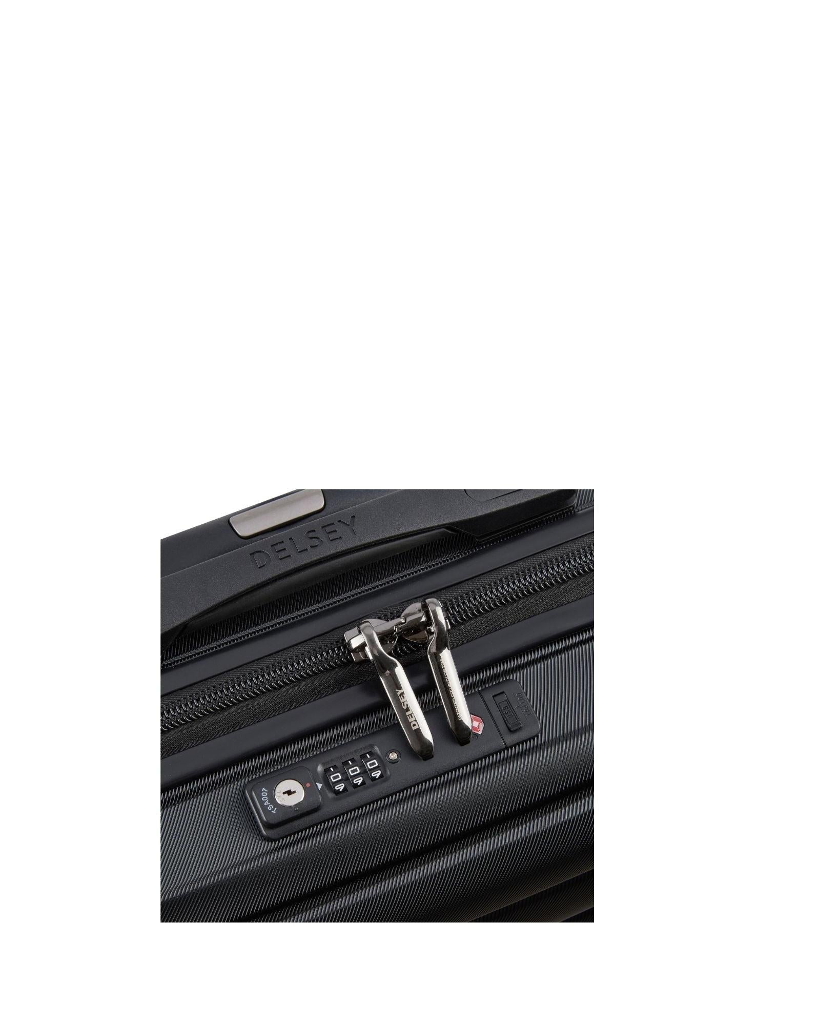 Delsey Shadow 5.0 Hardside Carry-On Spinner Suitcase - 55cm - Black