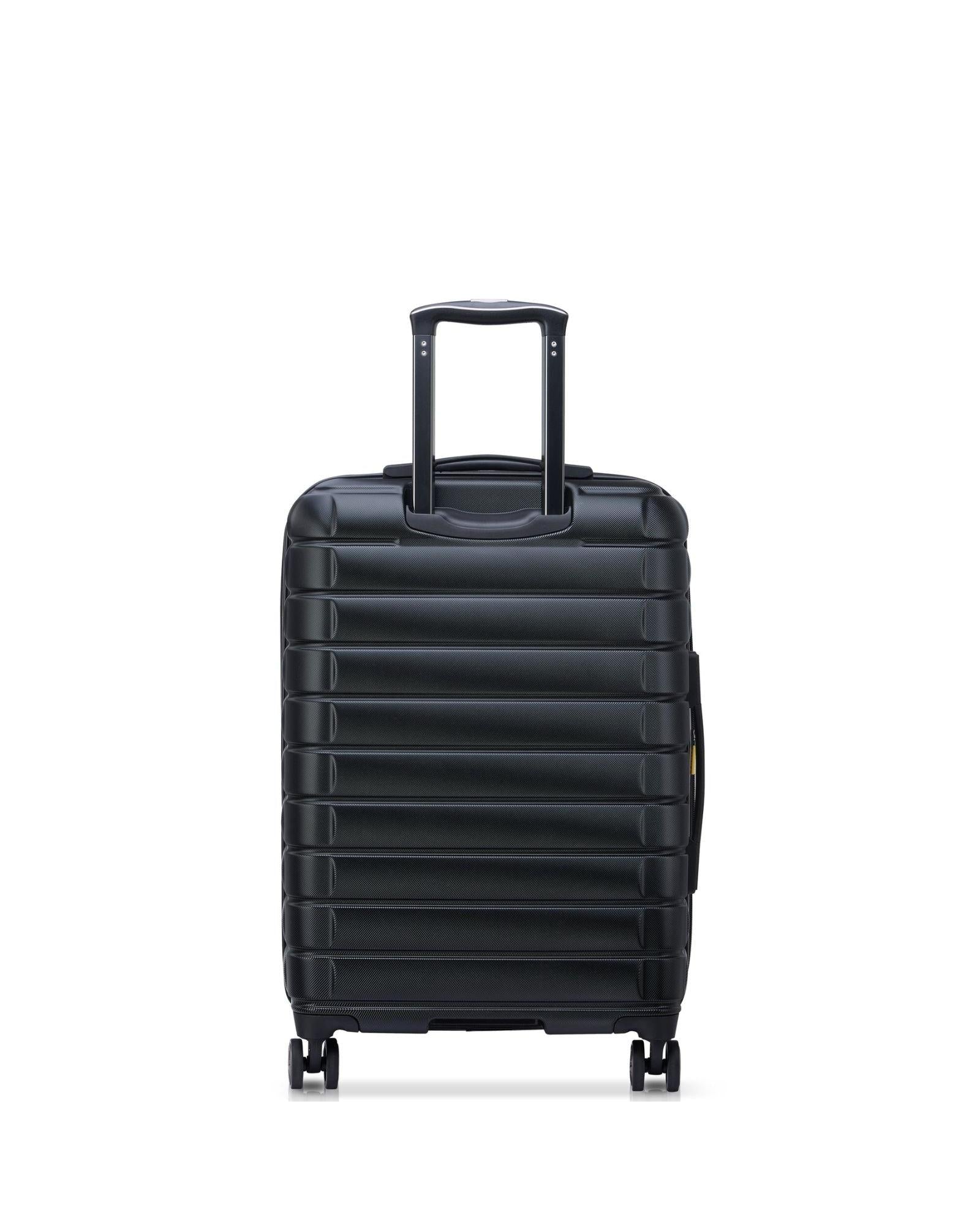 Delsey Shadow 5.0 Hardside Medium Spinner Suitcase - 66cm - Black Back Image 3