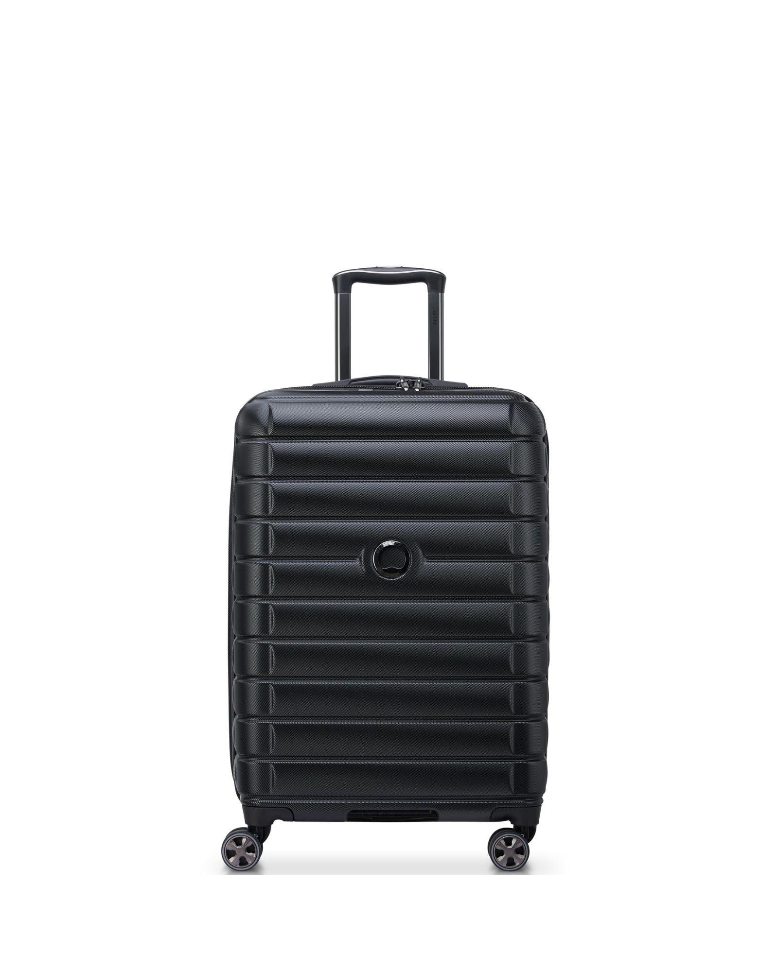 Delsey Shadow 5.0 Hardside Medium Spinner Suitcase - 66cm - Black Front Image 2