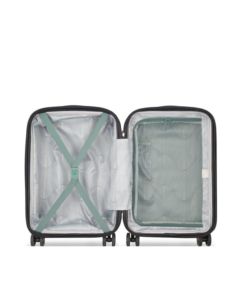 Delsey Shadow 5.0 Hardside Carry-On Spinner Suitcase - 55cm - Green Interior Image 5