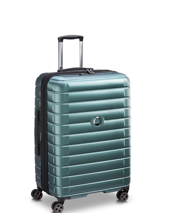Delsey Shadow 5.0 Hardside Large Spinner Suitcase - 75cm - Green Front Left Image 1