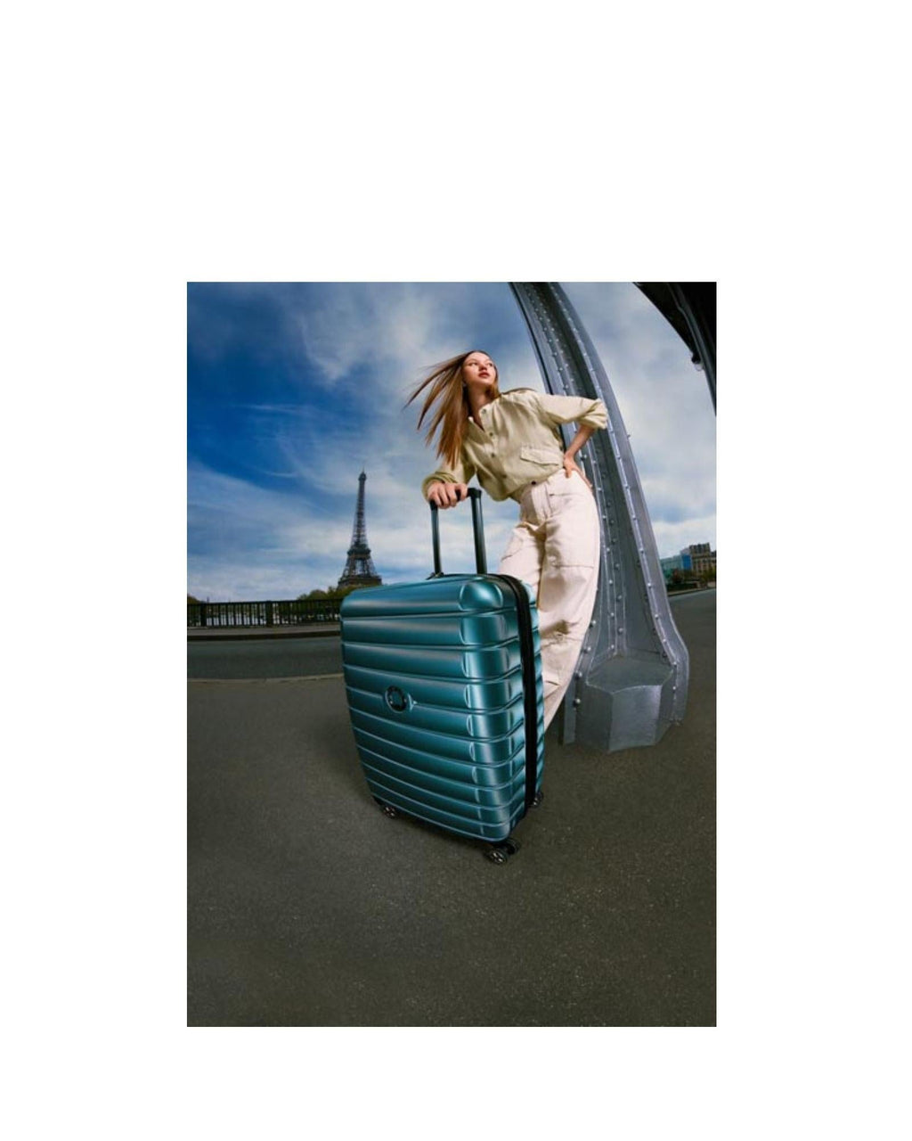 Delsey Shadow 5.0 Hardside Large Spinner Suitcase - 75cm - Green Image 3