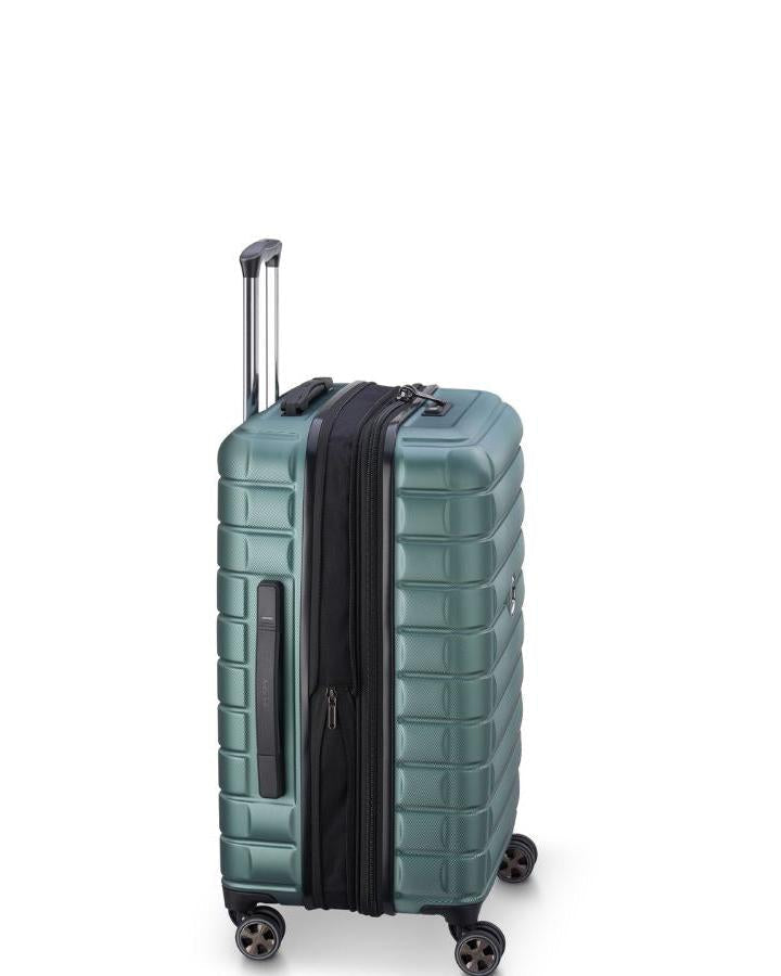 Delsey Shadow 5.0 Hardside Medium Spinner Suitcase - 66cm - Green Left Image 4