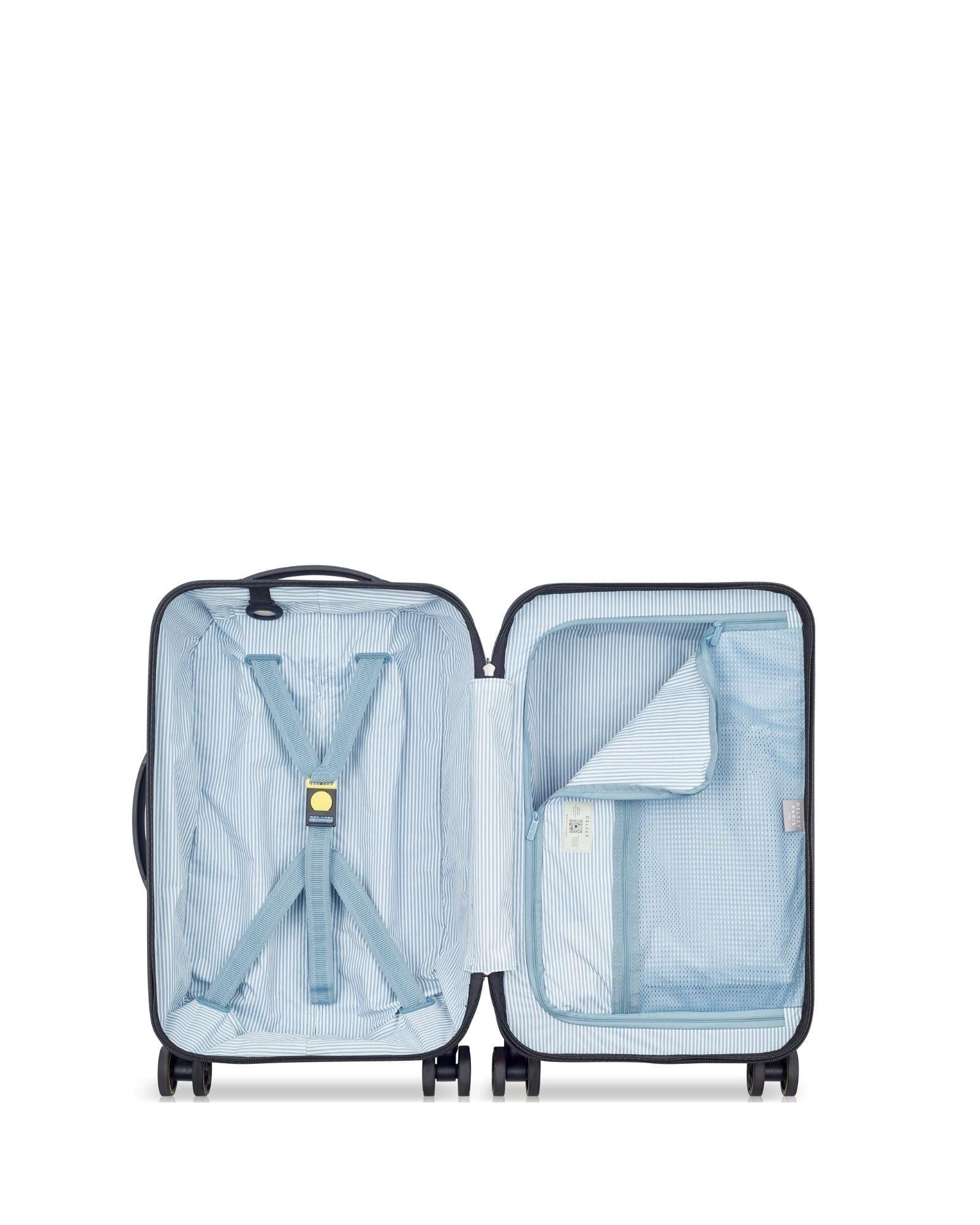 Delsey Turenne 2.0 Hardside Carry-On Spinner Suitcase - 55cm - Black Interior Image 5