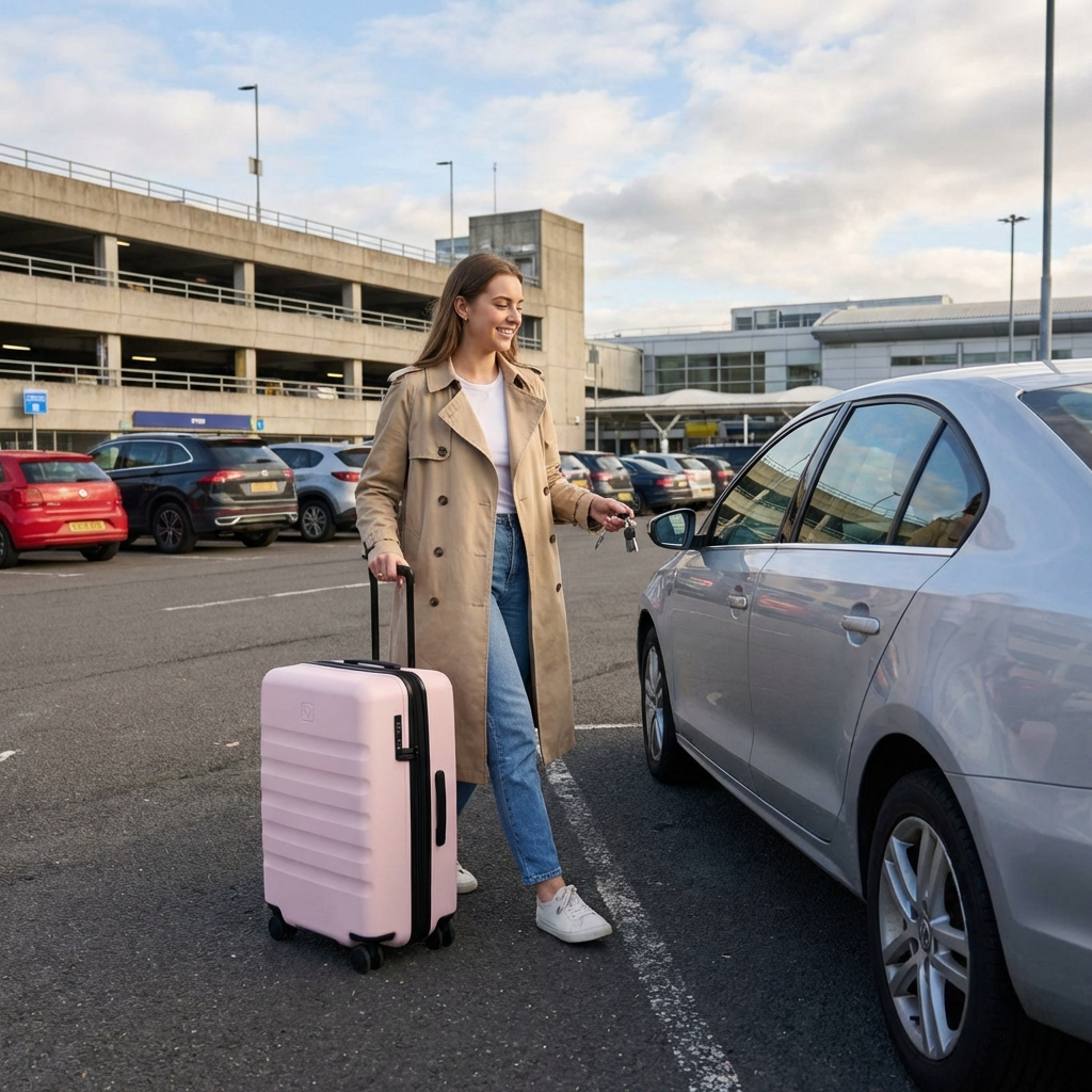 Antler Icon Stripe Expandable Hardside Large Spinner Suitcase - 78cm - Moorland Pink Image 7