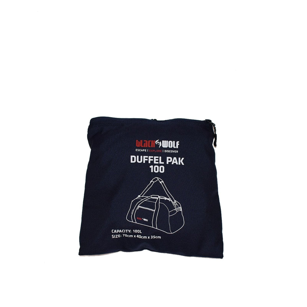 BlackWolf DufflePack Duffle Bag - 100L - Jet Black