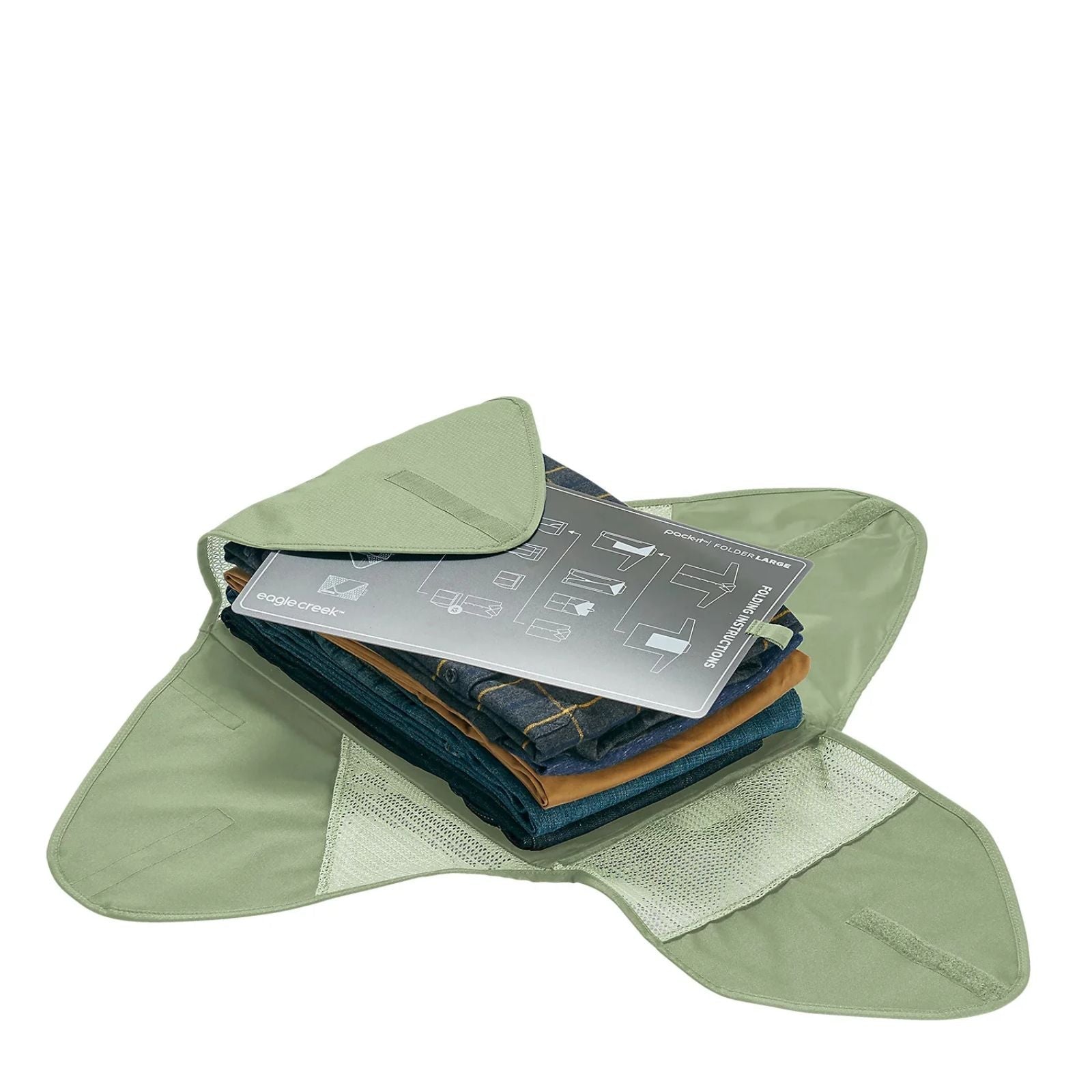 Eagle Creek Pack-It Packing Cube Starter Set - Mossy Green Interior Image 3