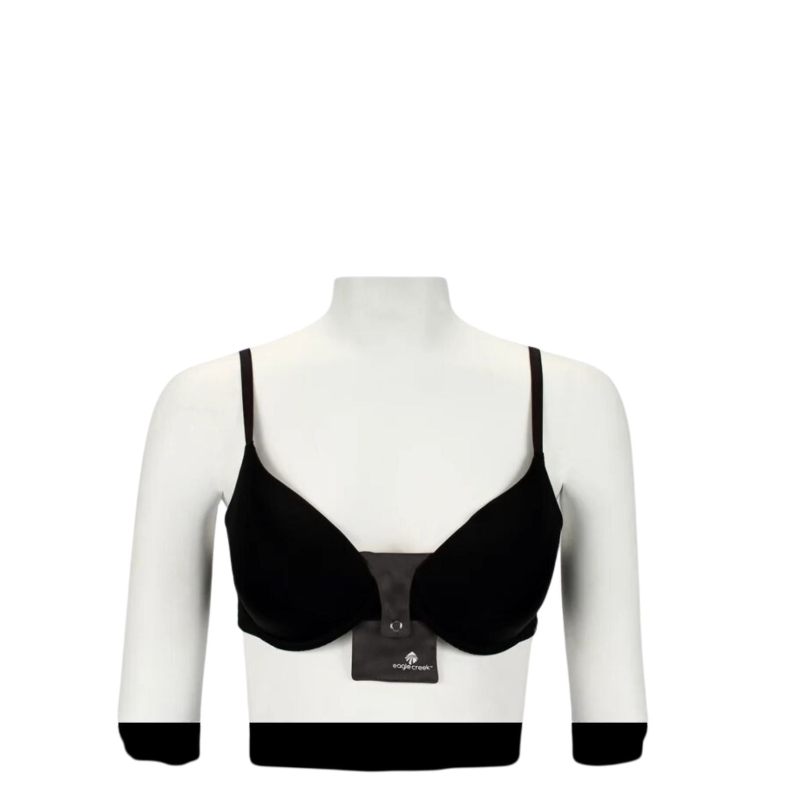 Eagle Creek Silk Undercover Bra Stash - Black Front Image 4
