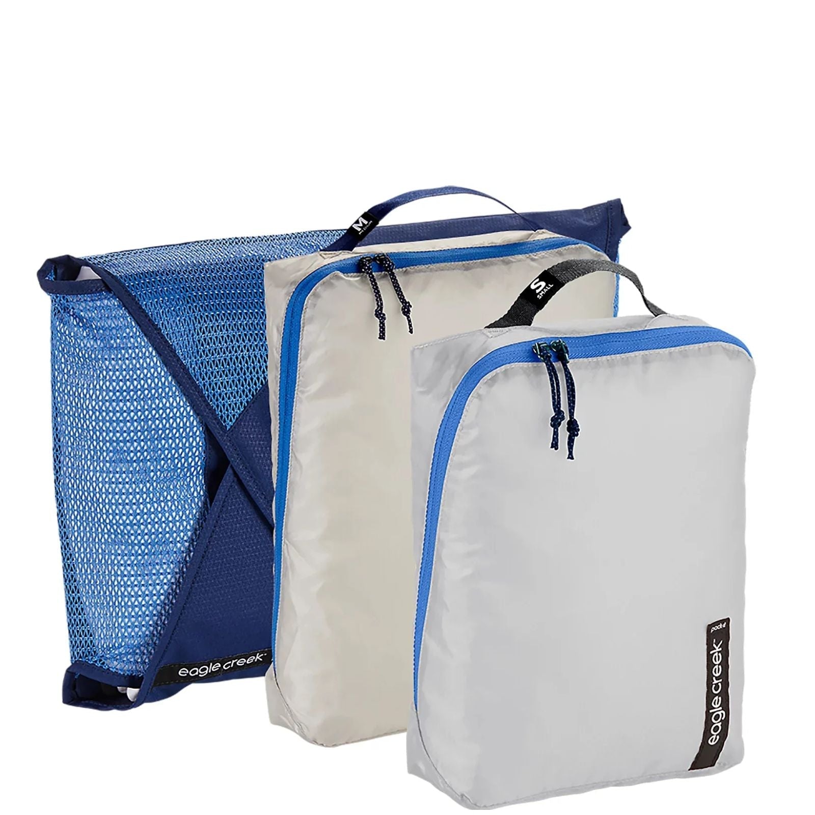 Eagle Creek Pack-It Packing Cube Starter Set - Az Blue/Grey Front Image 1
