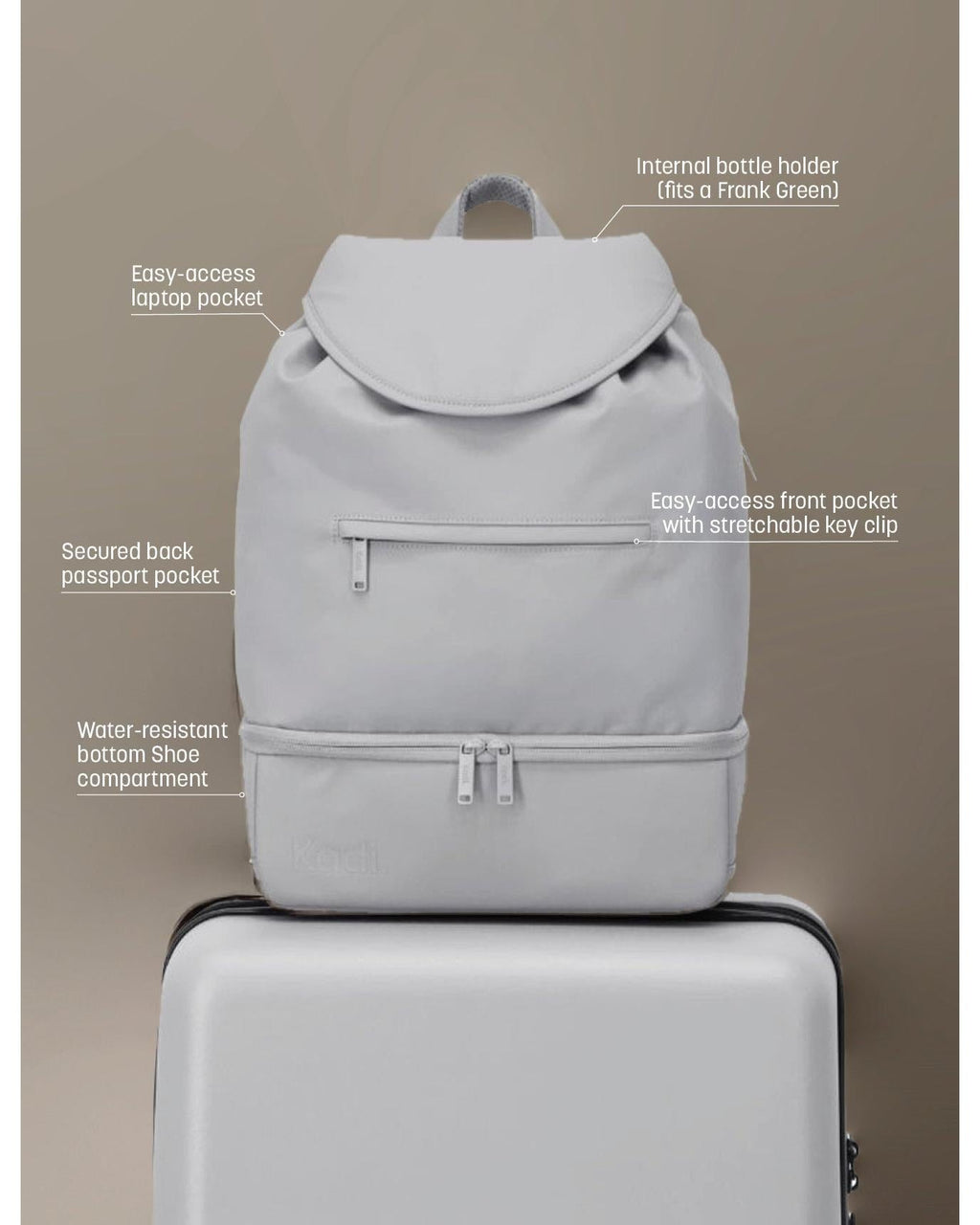 Kadi Everyday Backpack - Pebble Image 6