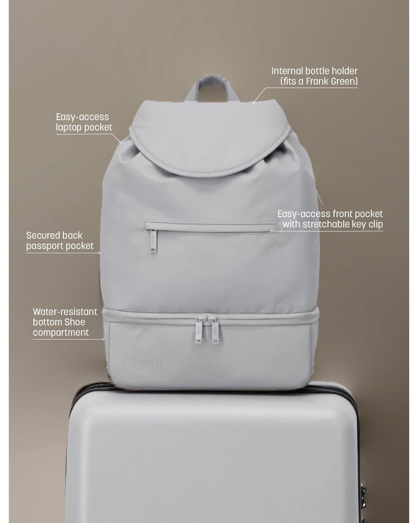 Kadi Everyday Backpack - Pebble Image 6