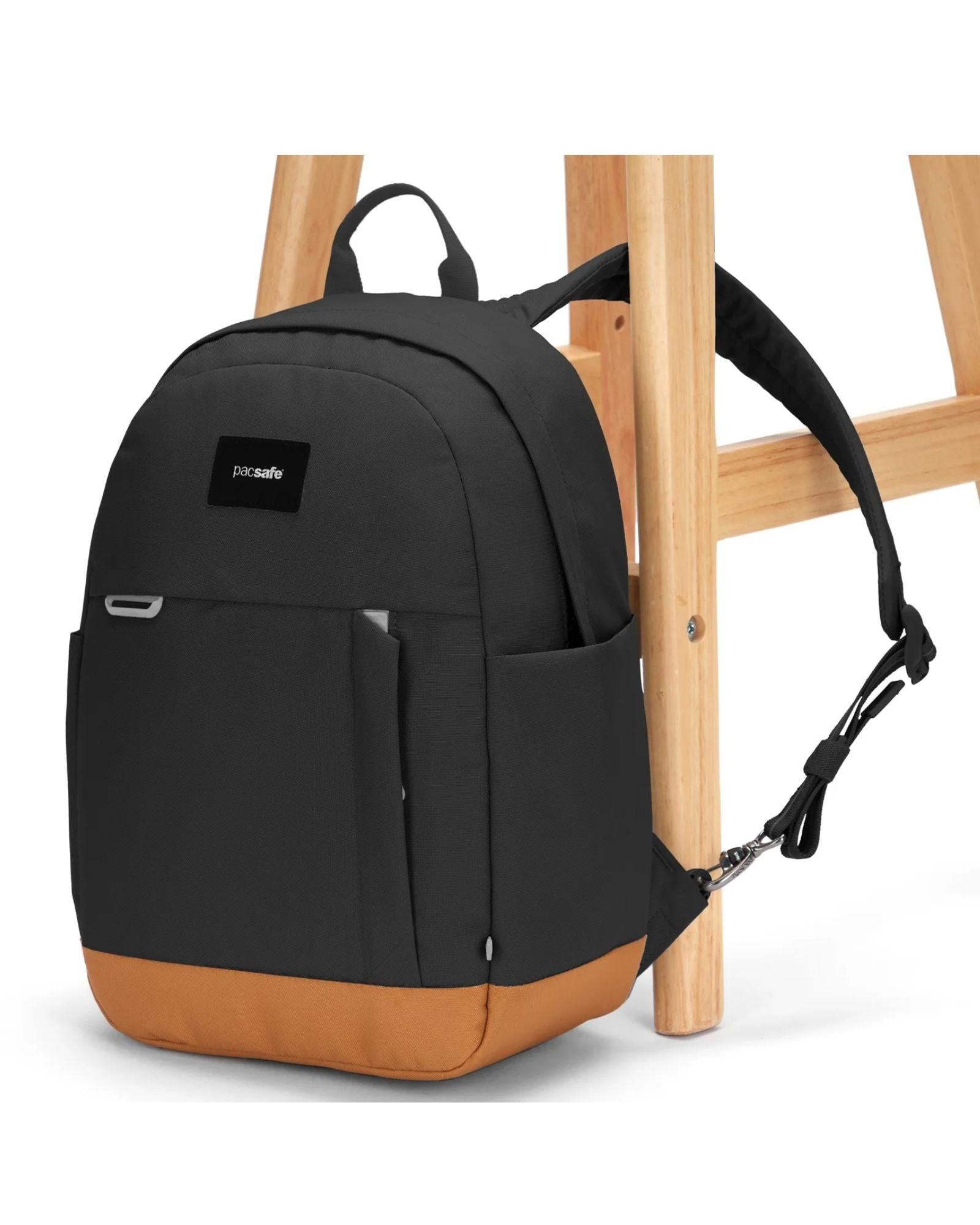 Pacsafe GO Anti-Theft Backpack - 15L - Jet Black Front Left Image 2