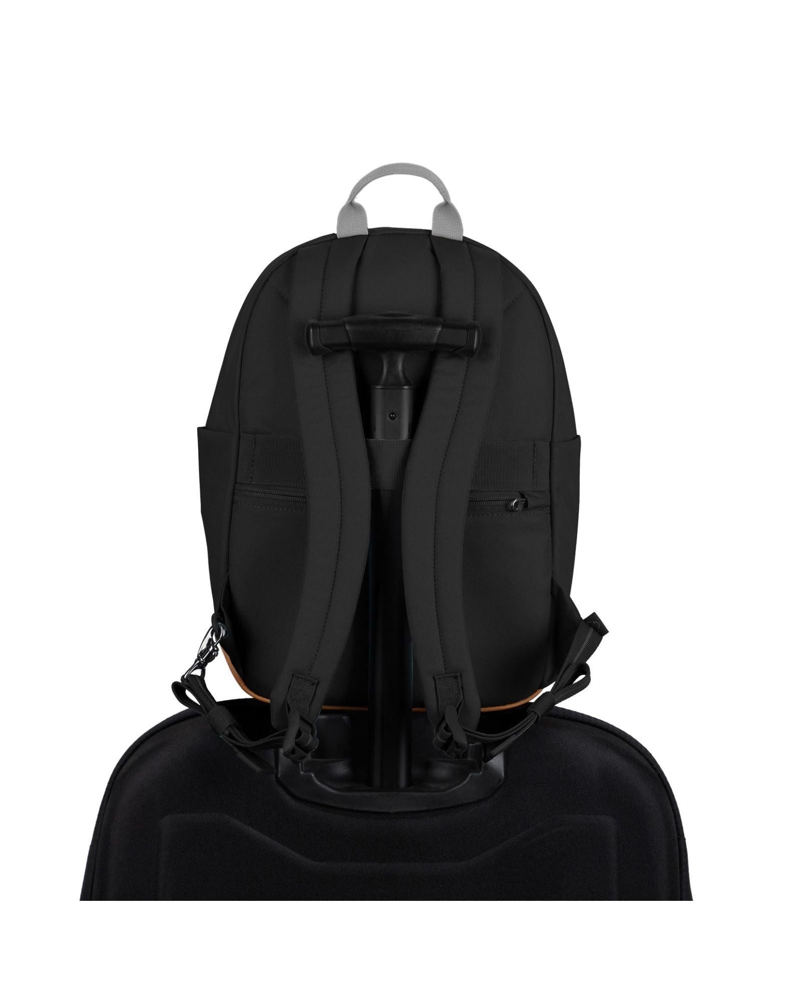 Pacsafe GO Anti-Theft Backpack - 15L - Jet Black Back Image 9