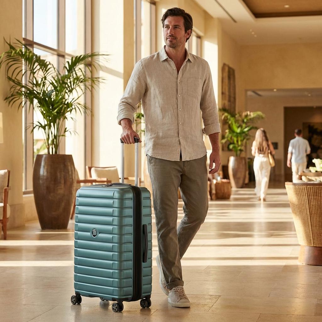 Delsey Shadow 5.0 Hardside Large Spinner Suitcase - 75cm - Green Image 9