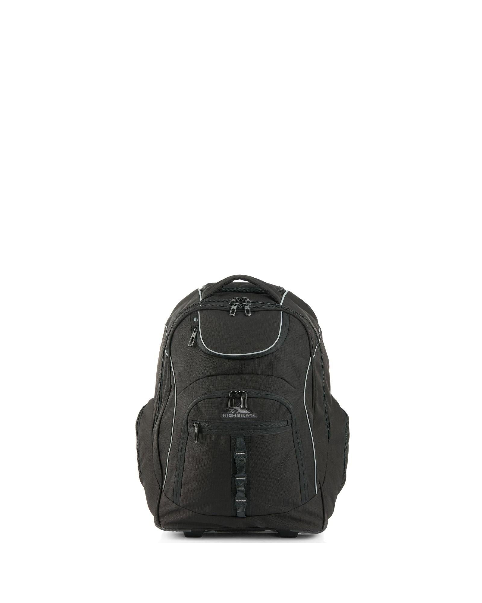 High Sierra Access 3.0 E Pro Wheeled Laptop Backpack - 16-Inch - Black Front Image 3