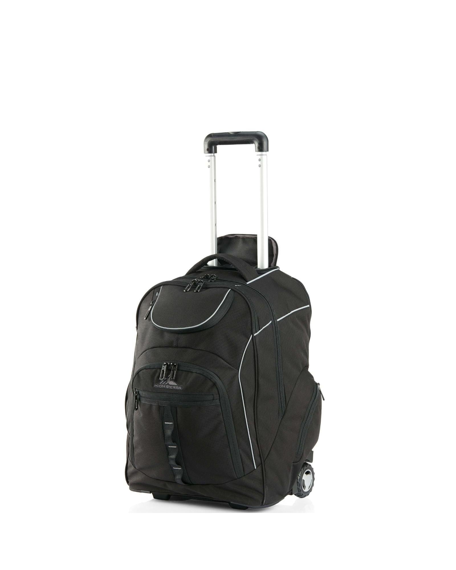 High Sierra Access 3.0 E Pro Wheeled Laptop Backpack - 16-Inch - Black Front Right Image 1