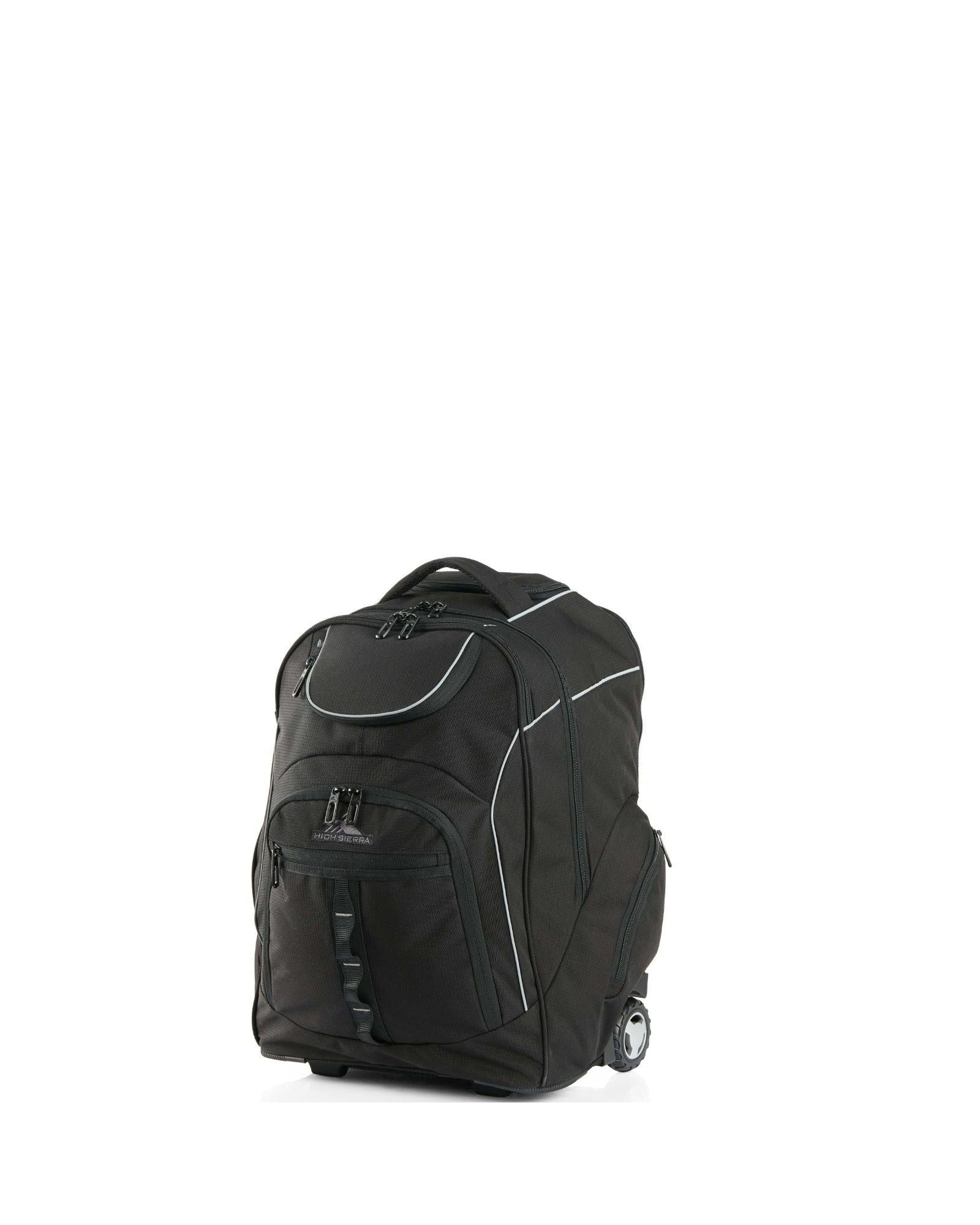 High Sierra Access 3.0 E Pro Wheeled Laptop Backpack - 16-Inch - Black Front Right Image 2