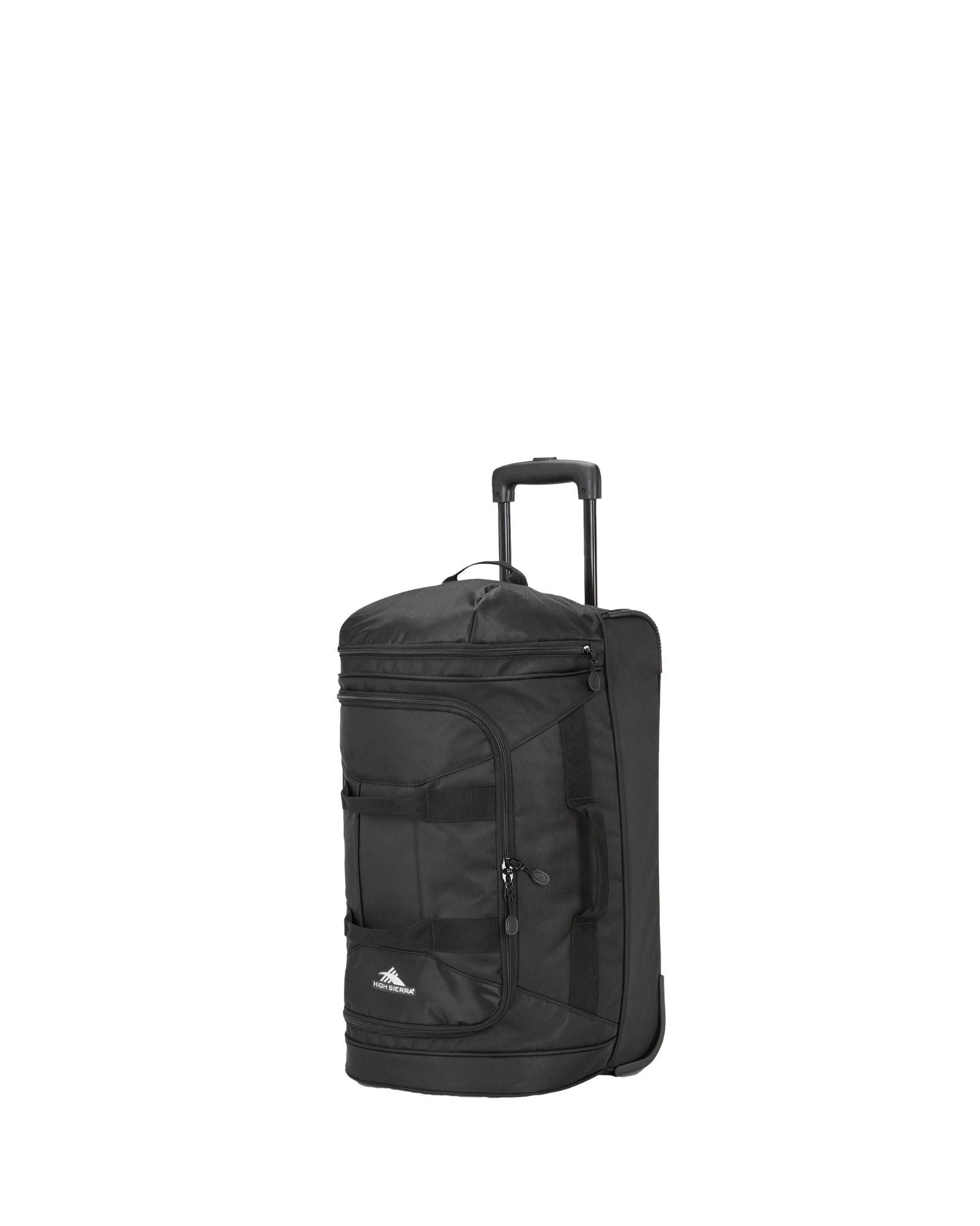 High Sierra Boxed Wheeled Duffle Bag - 55cm - Black Front Right Image 1