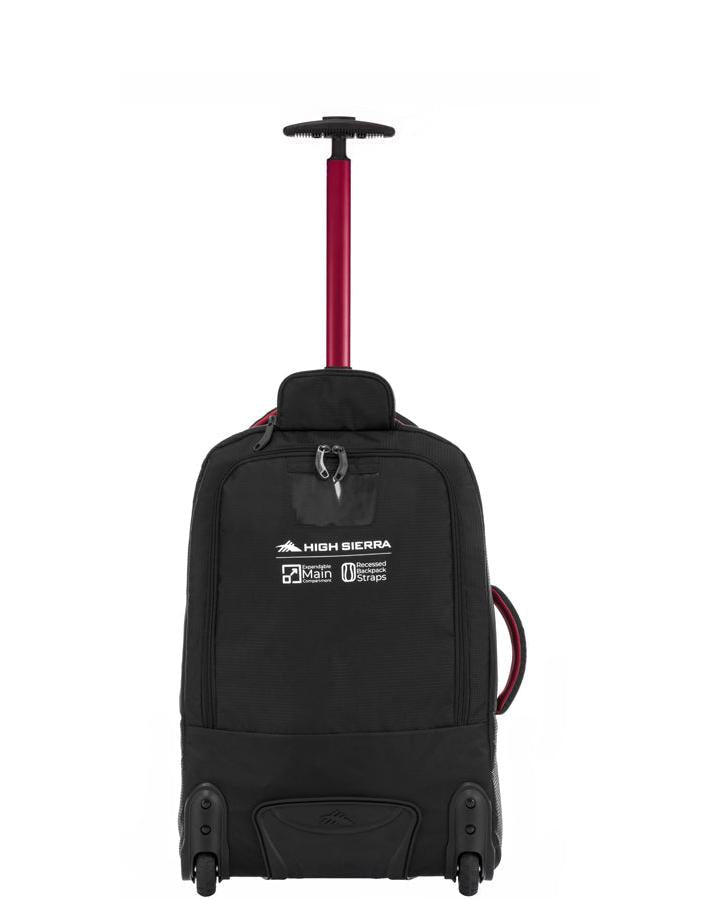 High Sierra Composite V4 Wheeled Duffle Bag - 56cm - Black Back Image 6