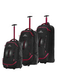 High Sierra Composite V4 3-Piece Wheeled Duffle Bag Set - Black Back Image 1
