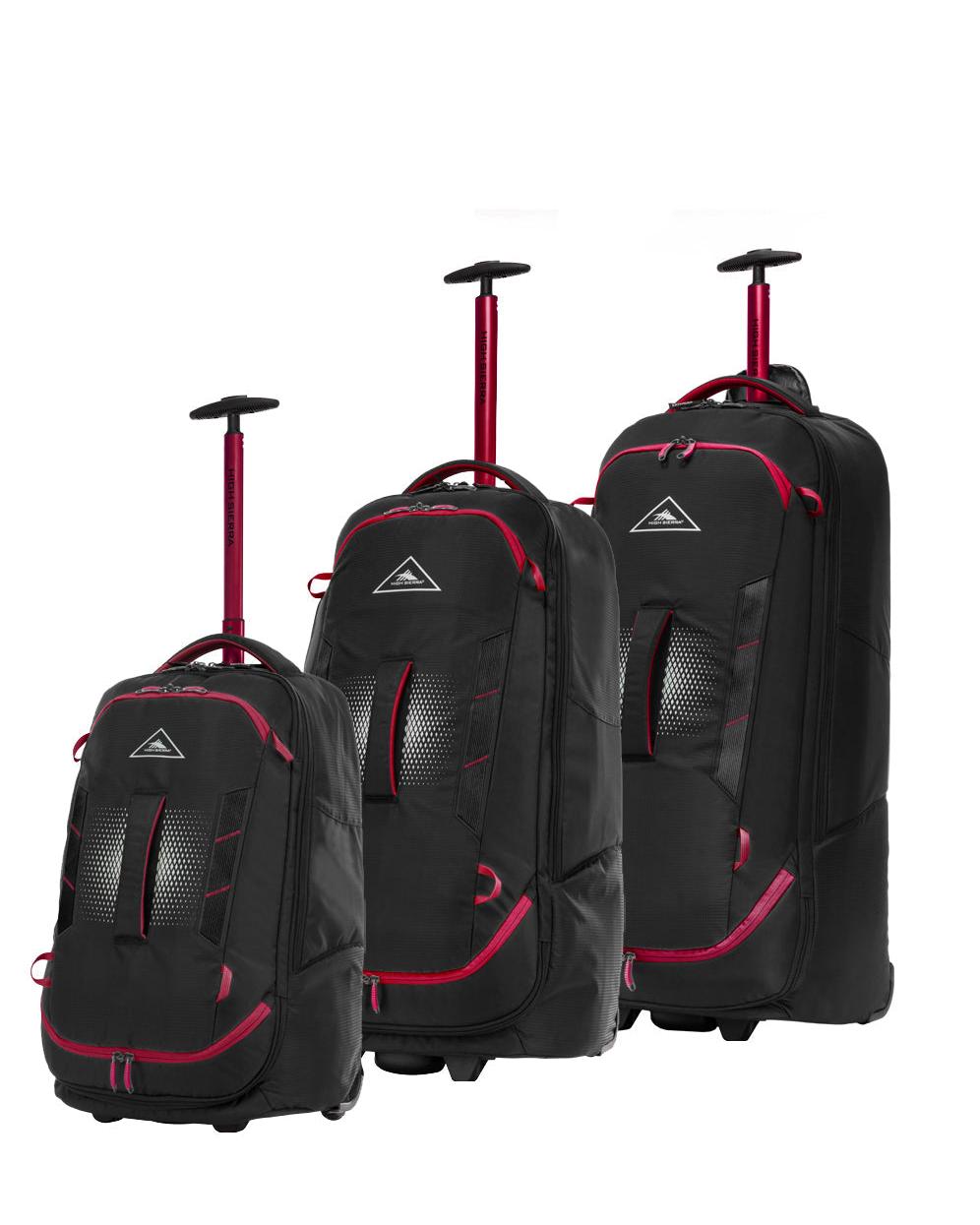 High Sierra Composite V4 3-Piece Wheeled Duffle Bag Set - Black Back Image 1