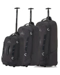 High Sierra Composite V4 3-Piece Wheeled Duffle Bag Set - Silver Front Left Image 1