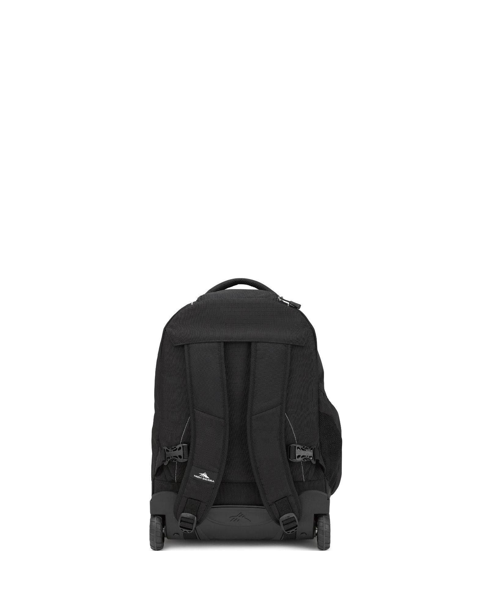 High Sierra Freewheel Wheeled Laptop Backpack - 17-Inch - Black Back Image 3