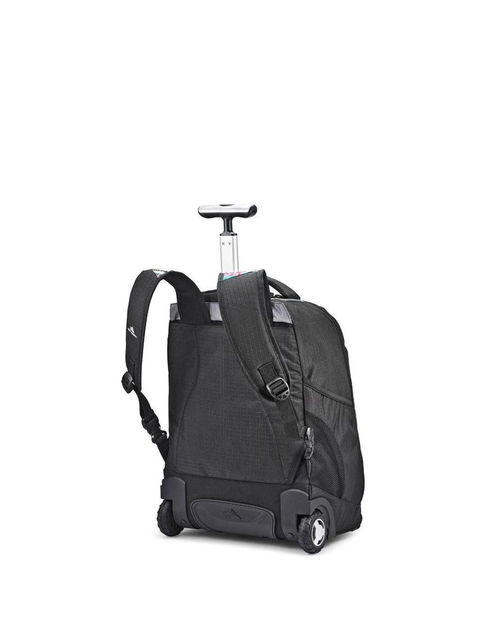 High Sierra Freewheel Wheeled Laptop Backpack - 17-Inch - Black Back Left Image 4