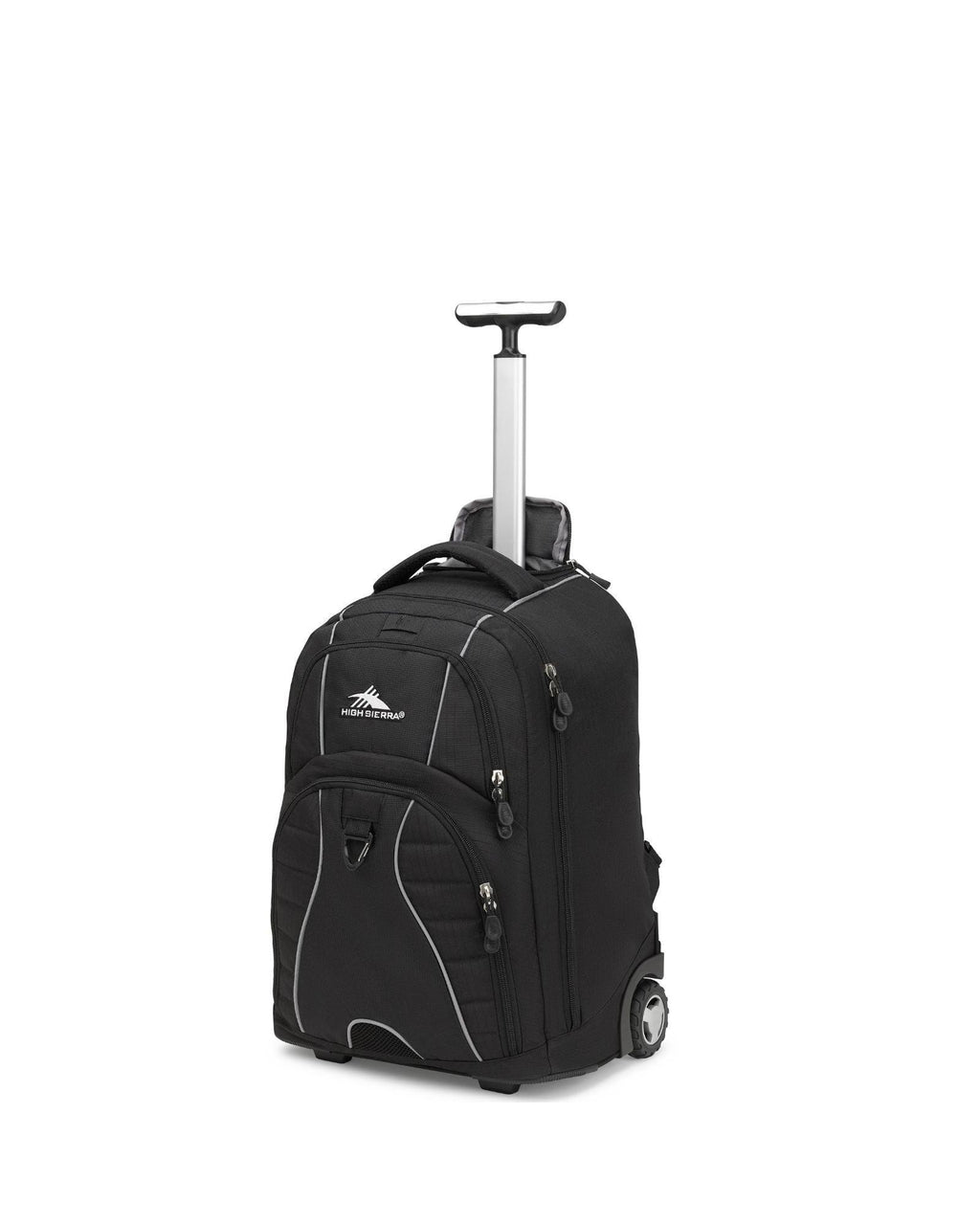 High Sierra Freewheel Wheeled Laptop Backpack - 17-Inch - Black Front Left Image 1