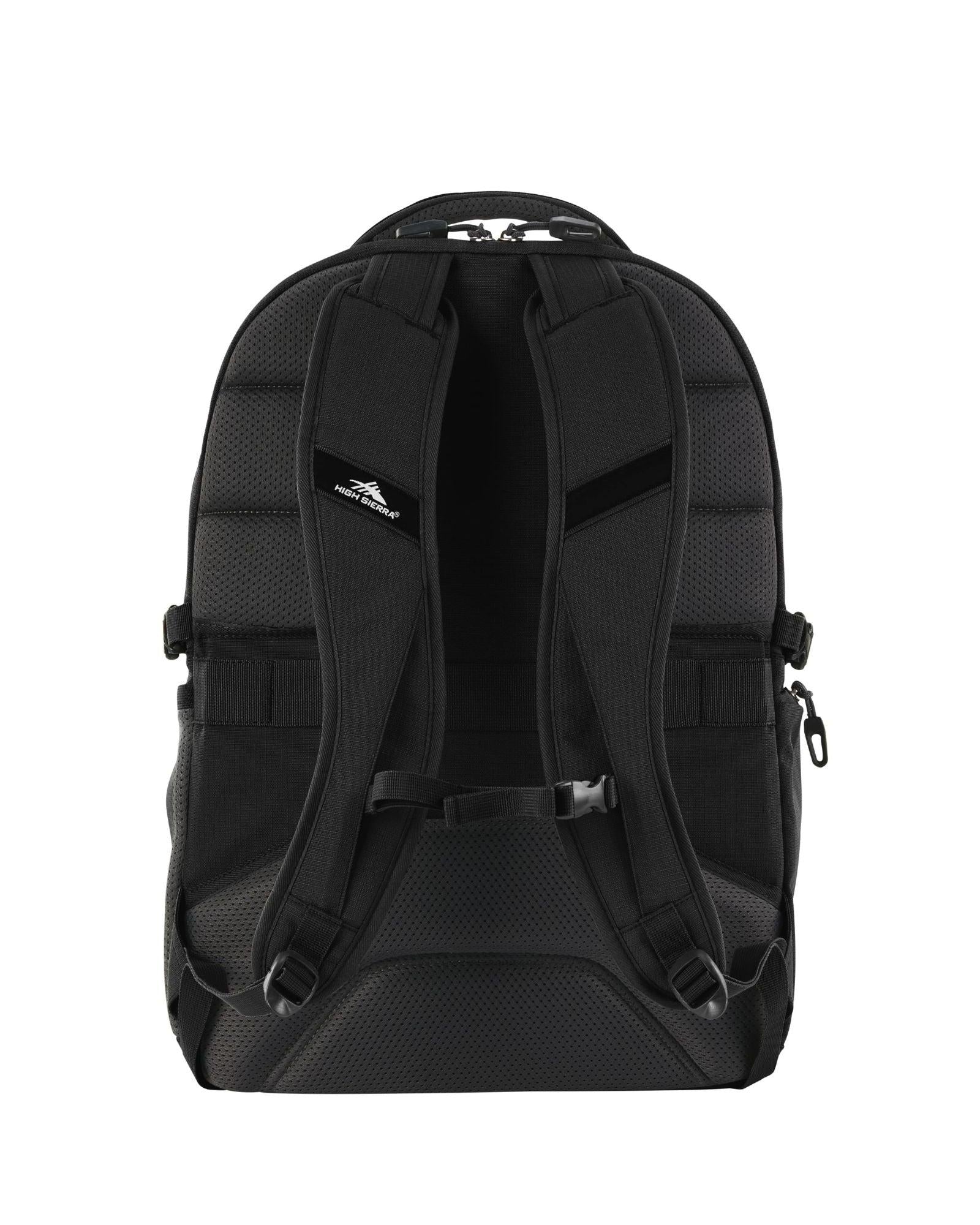 High Sierra Trooper Laptop Backpack - 17-Inch - Black Back Image 3
