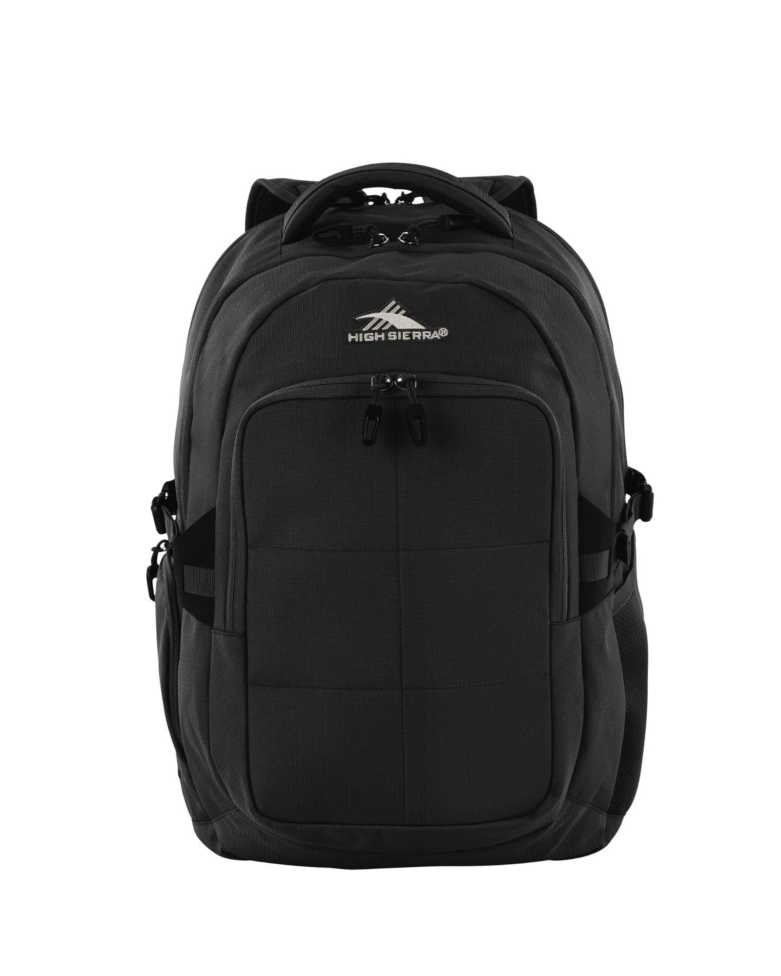 High Sierra Trooper Laptop Backpack - 17-Inch - Black Front Image 2
