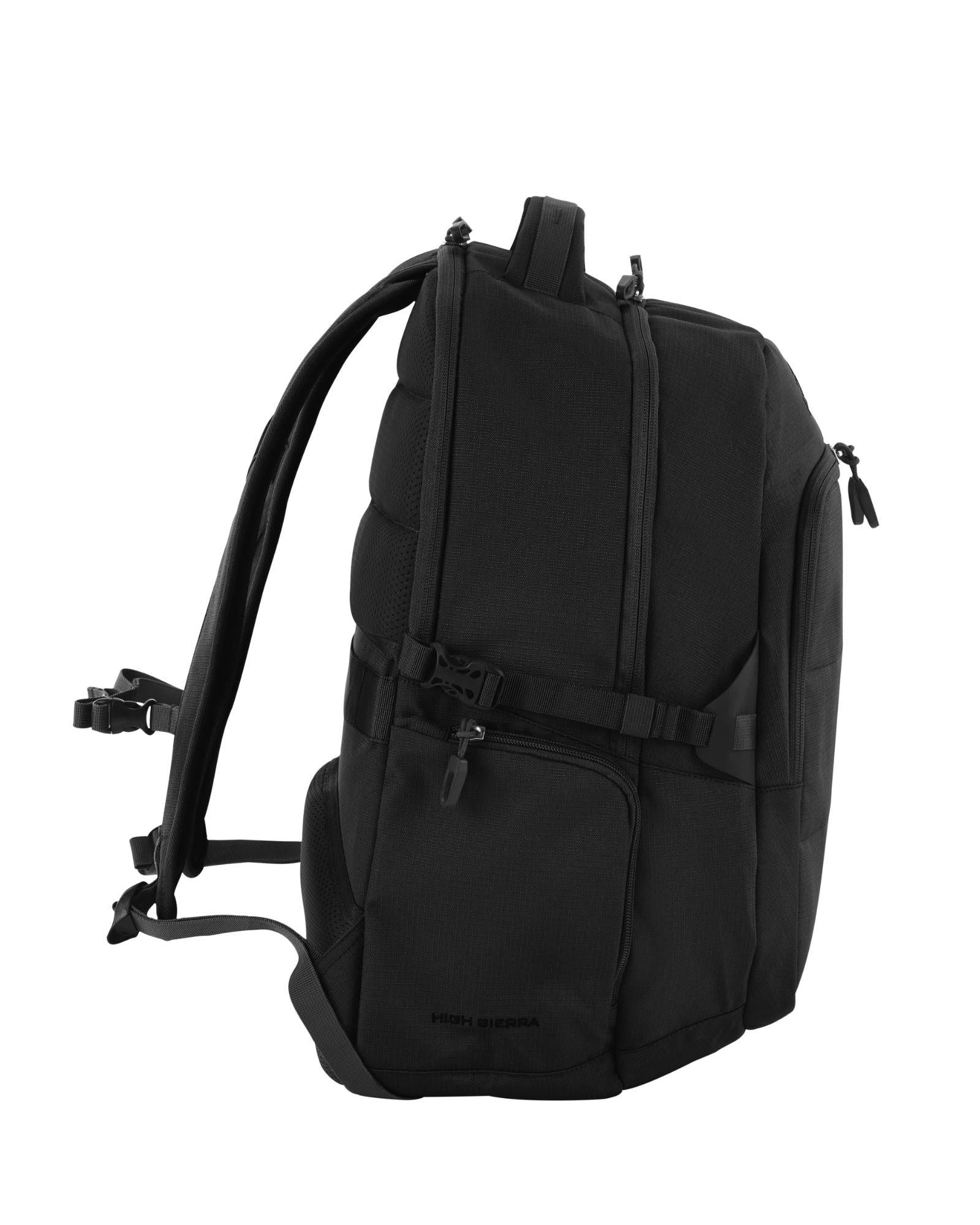High Sierra Trooper Laptop Backpack - 17-Inch - Black Back Right Image 5
