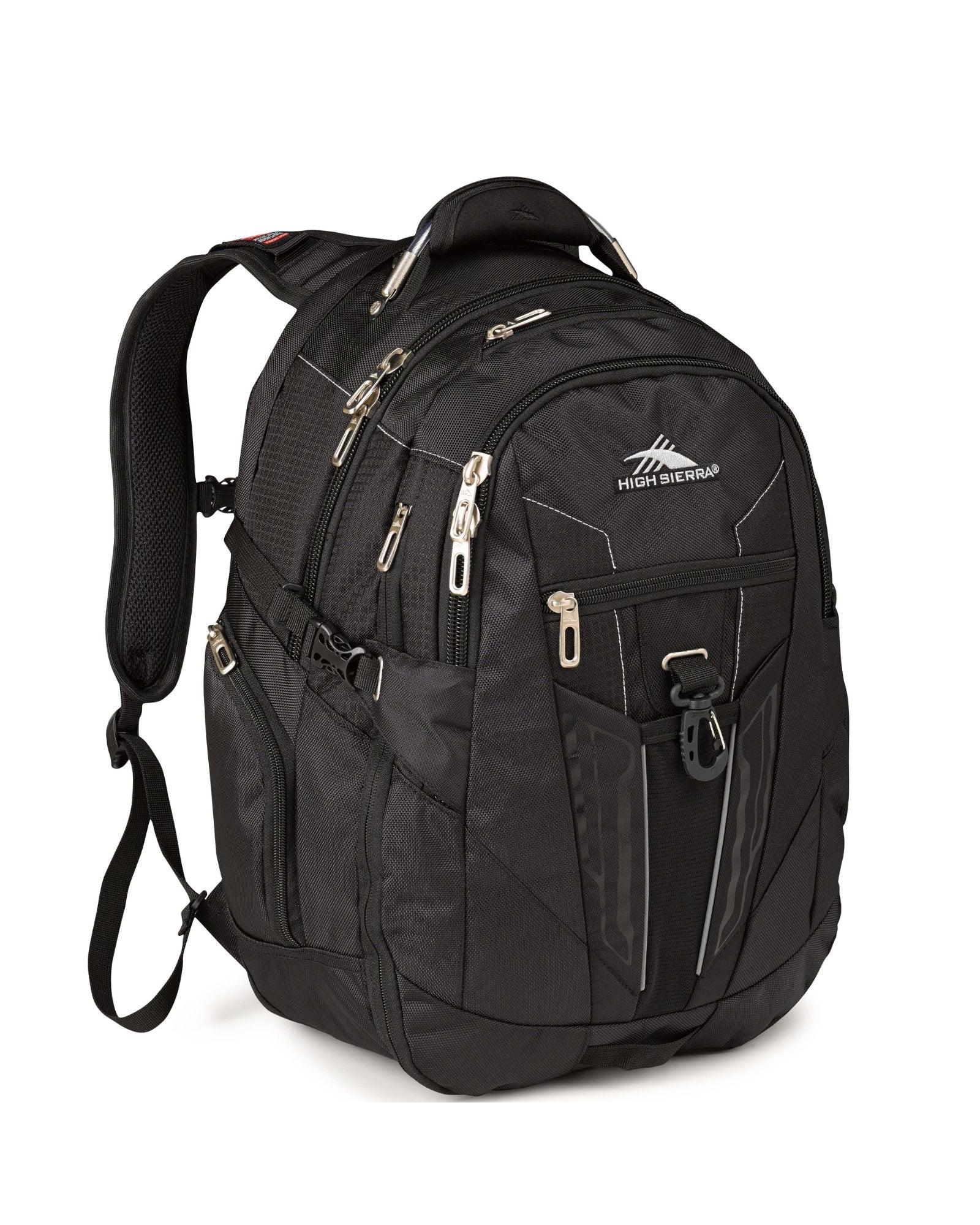 High Sierra XBT Laptop Backpack - 17-Inch - Black Front Left Image 1