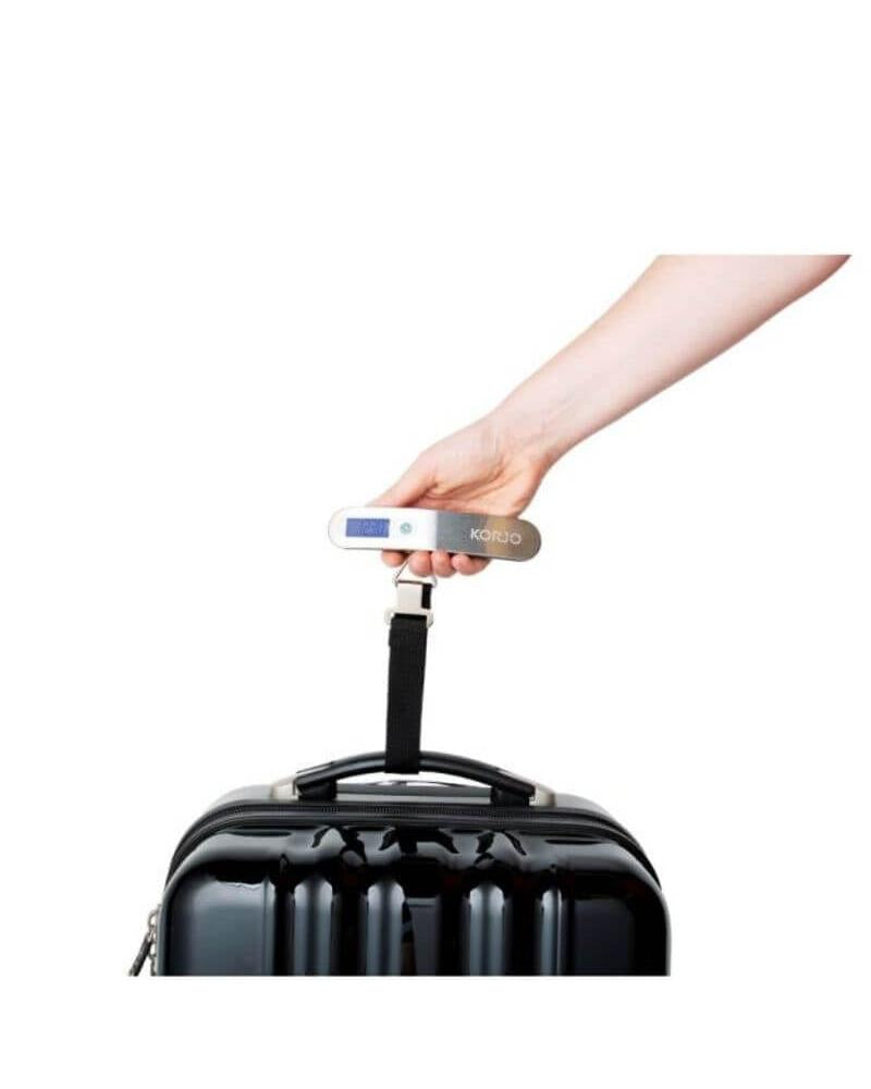 Korjo Digital Luggage Scale - 50kg - Brushed Chrome Image 2