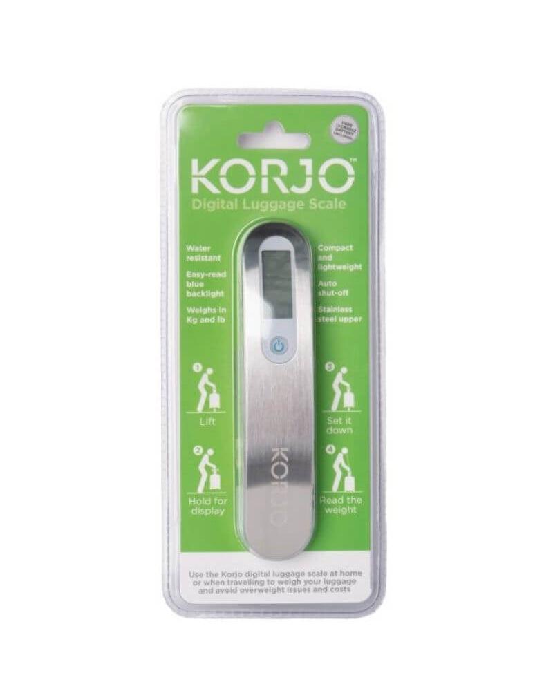 Korjo Digital Luggage Scale - 50kg - Brushed Chrome Image 1