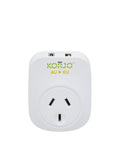 Korjo Travel Adaptor Plug with USB-C + USB-A - Aus to Europe Image 1